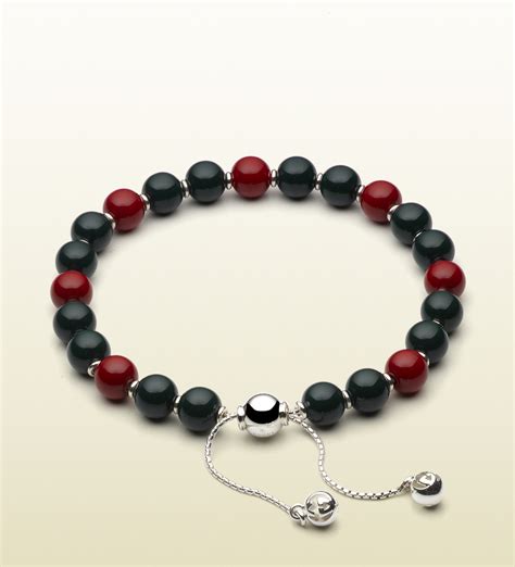 gucci mens beaded bracelet